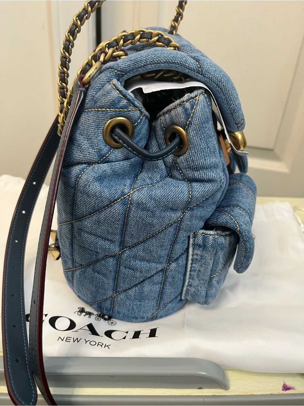 Coach Quilted Tabby Backpack - Picture 4 of 8